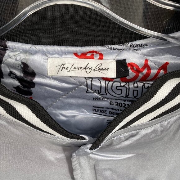 The Laundry Room Silver Bomber Jacket | Stylish Casual Outerwear - Picture 4 of 6